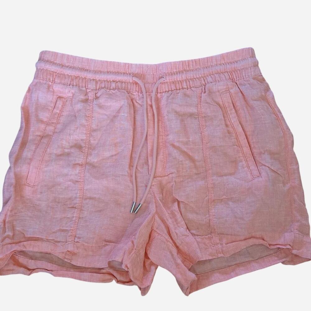 Athleta pink linen shorts size 6